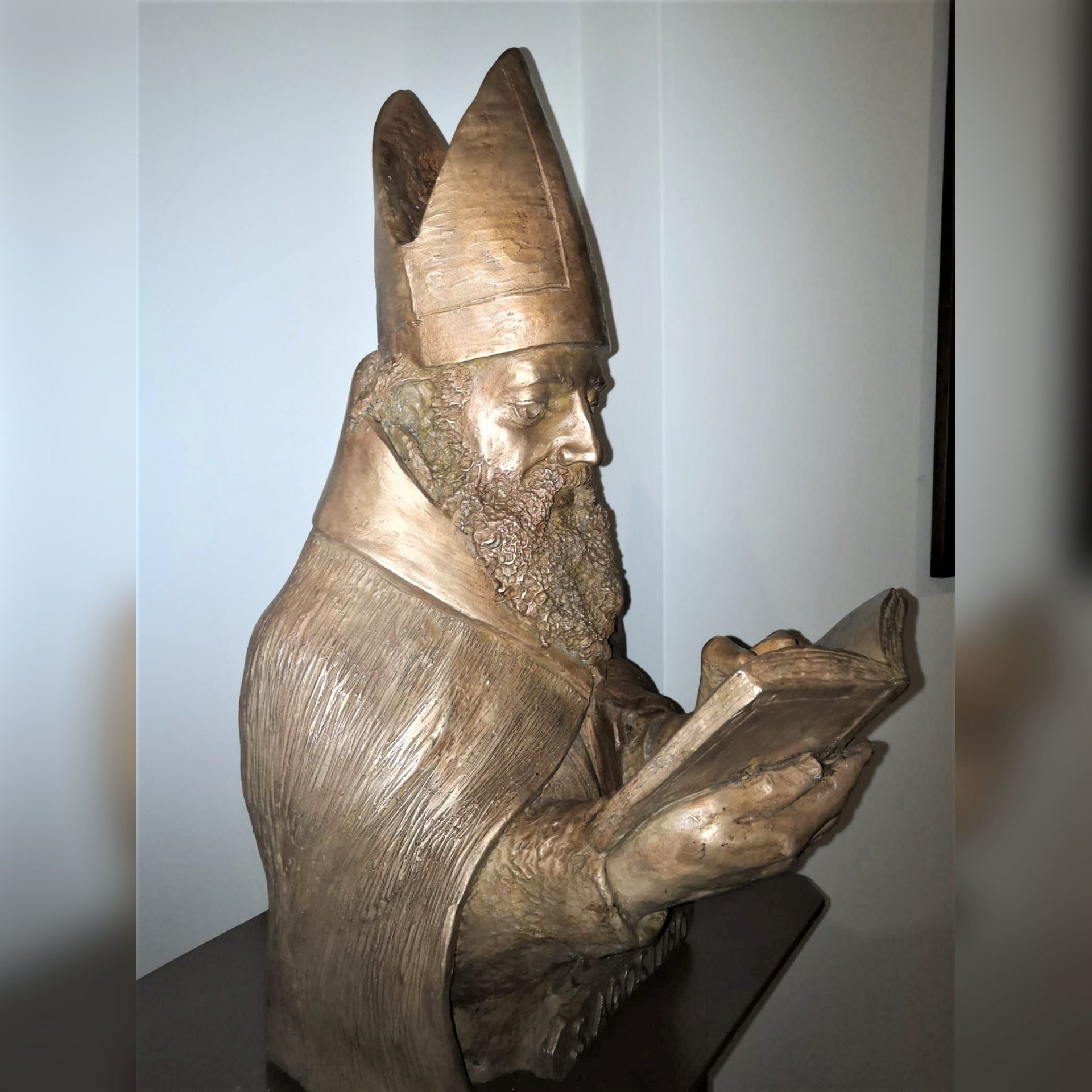 Busto in bronzo di S. Agostino
