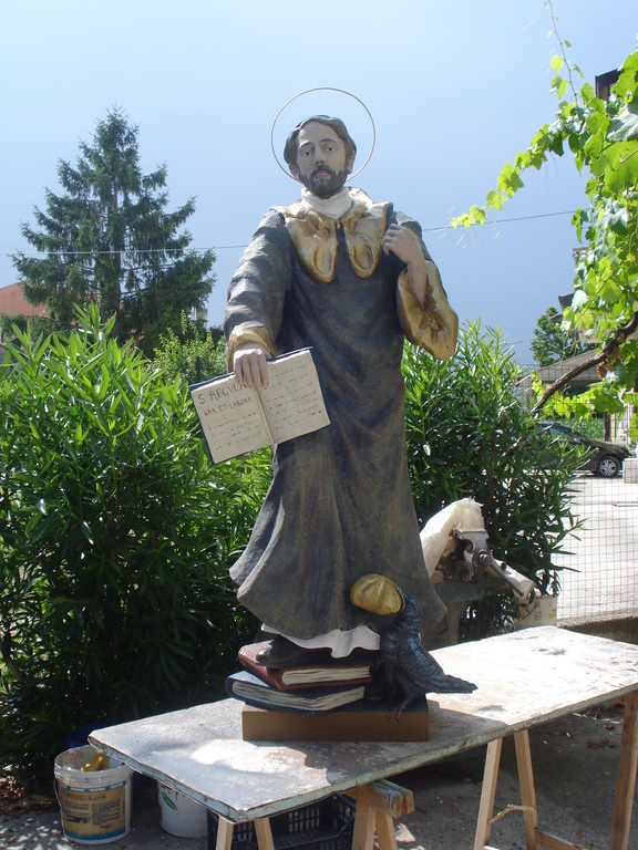 arte-sacra-mutto-papa-francesco Scultura in Vetroresina di San Benedetto
